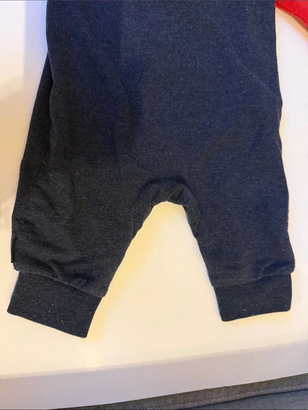 Converse Red and Navy Hooded One-Piece Bodysuit
